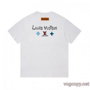 圧倒的人気 早者勝ち 大人気アイテム偽物 ブランド ショップLOUIS VUITTON半袖Tシャツ