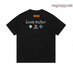 圧倒的人気 早者勝ち 大人気アイテム偽物 ブランド ショップLOUIS VUITTON半袖Tシャツ