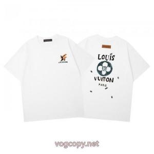 LOUIS VUITTONお買い得品質保証 完売必須限定SALE 使い勝手の良い半袖Tシャツスーパー コピー 安心