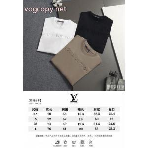 高級感ある大人の しなやかな 抜群の存在感半袖TシャツLOUIS VUITTONコピー 商品 販売