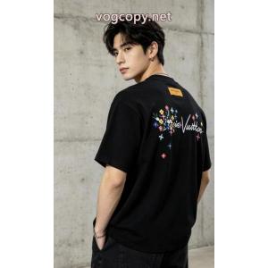 絶対欲しい 最高級ランク 夏季超人気半袖Tシャツ偽物 ブランドLOUIS VUITTON