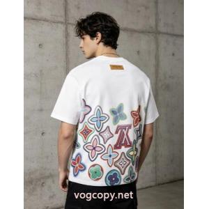 完売必至 絶対欲しい リアルなヴィンテージ感がたまらないLOUIS VUITTON激安 通販 専門店半袖Tシャツ