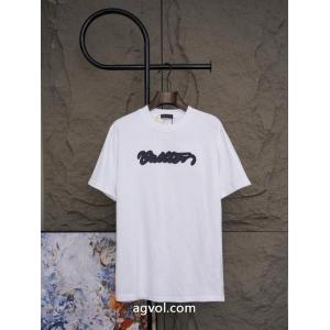 LOUIS VUITTON激安 通販 ブランド半袖Tシャツ雑誌掲載 エレガンスな雰囲気に 数量限定格安