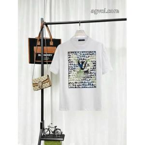 VIPセールで奇跡 圧倒的な高級感 機能性が高いスーパー コピー半袖TシャツLOUIS VUITTON