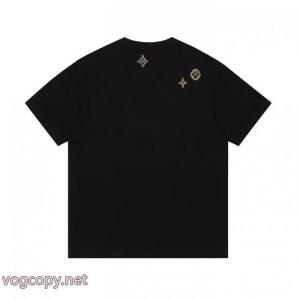 新作アイテム 海外セレブ定番愛用  王道コンビLOUIS VUITTONコピー ブランド 販売半袖Tシャツ