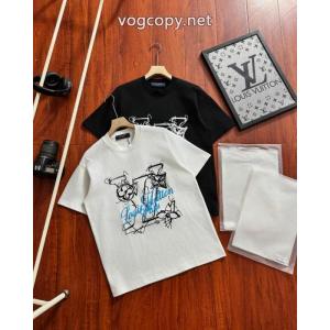 偽 ブランドLOUIS VUITTON半袖Tシャツ大人気可愛い 定番の人気商品 ステキ