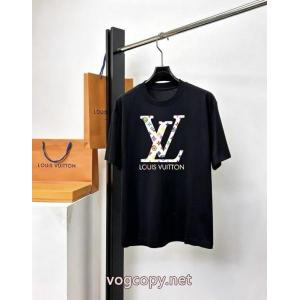 ブランド アクセサリー 激安今だけセール 2026トレンド 高級感あるLOUIS VUITTON半袖Tシャツ
