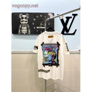 2026新作コレクション 通年 格安*出品*新品半袖Tシャツブランド コピー 安心ルイ ヴィトン