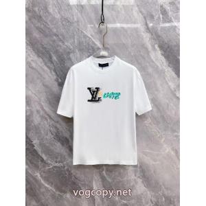 オンラインストア 相性の良い 人気確定 半袖TシャツLOUIS VUITTON通販 ブランド