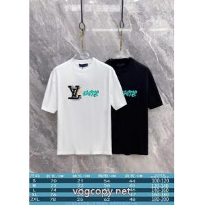 オンラインストア 相性の良い 人気確定 半袖TシャツLOUIS VUITTON通販 ブランド