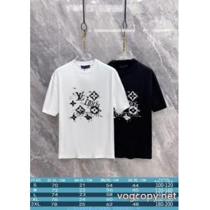 ブランド スーパー コピー 店舗男女共用 ナチュラル 話題となる人気品LOUIS VUITTON半袖Tシャツ