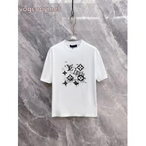 ブランド スーパー コピー 店舗男女共用 ナチュラル 話題となる人気品LOUIS VUITTON半袖Tシャツ
