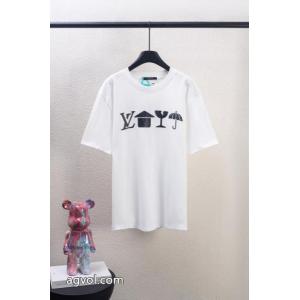LOUIS VUITTON半袖Tシャツ定番人気 シンプル派 海外人気アイテムブランド フェイク