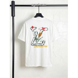 LOUIS VUITTON半袖Tシャツ韓国人気 絶対欲しい 王道コンビ激安 通販 ブランド