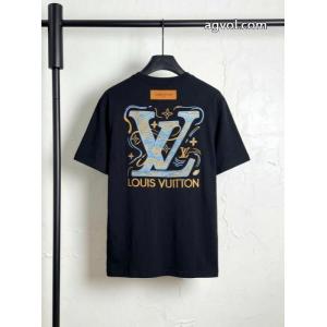 定番素敵 雑誌掲載アイテム 機能性抜群！LOUIS VUITTONコピー 商品 通販半袖Tシャツ