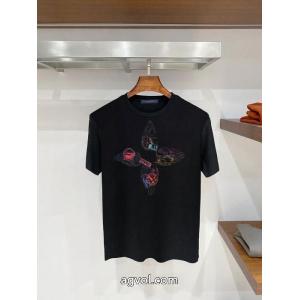 半袖Tシャツブランド 激安 爽やかに演出する サイズ感いいの 足なじみが良いLOUIS VUITTON