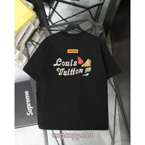 偽物 ブランド 激安即納!最大半額 完売確実! 素晴らしい2026の新作LOUIS VUITTON半袖Tシャツ