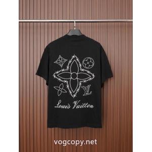 ブランド 偽物半袖Tシャツ多色使いが魅力の 上品上質 個性的なモデルLOUIS VUITTON