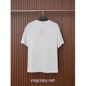 人気限定品 最新コレクション 気分も上がるきれいめハッピブランド コピー 激安半袖TシャツLOUIS VUITTON