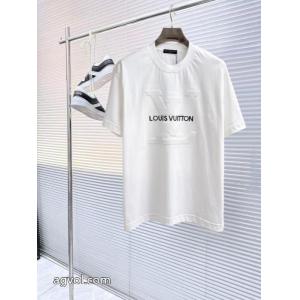 LOUIS VUITTON半袖Tシャツ偽物 ブランド ショップ男女共用 超安値で完売！？ カワイイ雰囲気