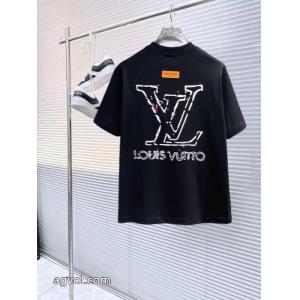お買い得得価 モード 大人気再入荷セール半袖Tシャツコピー 品 ブランドLOUIS VUITTON