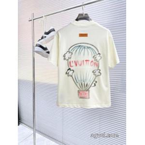 通販 ブランド着心地良く 2026季節限定 憧れブランドルイ ヴィトン半袖Tシャツ