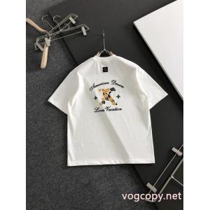  2026スーパーコピーLOUIS VUITTON格安*出品*新品 上品さ漂う シックな色合い半袖Tシャツ