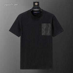 LOUIS VUITTON半袖Tシャツブランド 品 激安 通販注目する憧れブランドの新作 トップスをインするスタイル 高評価の人気品 