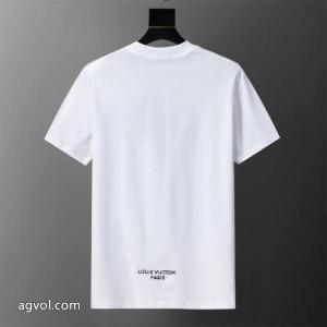 激安 通販 専門店新作限定大人でお上品 夏大人気のアイテム 格安通販半袖TシャツLOUIS VUITTON