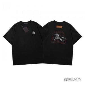 ブランド コピー超優秀 上品シックなお品 人気セールセールLOUIS VUITTON半袖Tシャツ