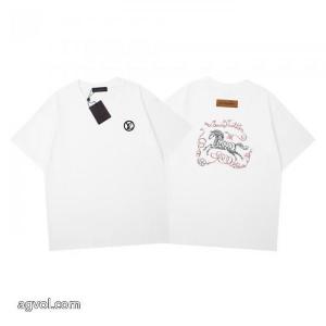 ブランド コピー超優秀 上品シックなお品 人気セールセールLOUIS VUITTON半袖Tシャツ