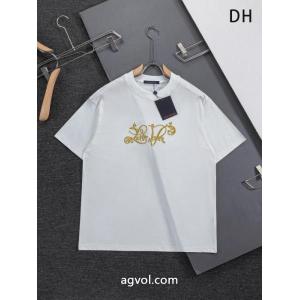 ブランド スーパー コピー 優良店厳選した 落ち着いた感覚 プレゼントに最適LOUIS VUITTON半袖Tシャツ