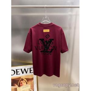 ブランド コピー半袖TシャツLOUIS VUITTONカジュアルな雰囲気があり 高評価アイテム 今年流行りの新作アイテム