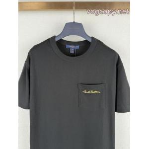 新作限定大人で素敵 優れた品質 センスを格上げ半袖TシャツLOUIS VUITTONブランド 偽物
