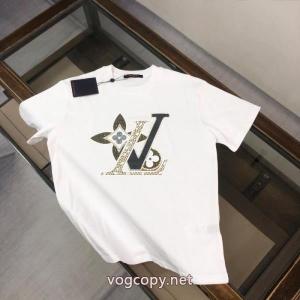 防热性抜群なデザイン 話題のアイテム セールで破格偽 ブランド 販売LOUIS VUITTON半袖Tシャツ