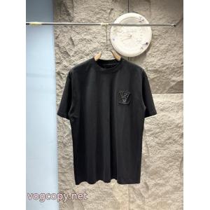 LOUIS VUITTON半袖Tシャツコピー ブランド 通販 安心目を惹く作品 プリント 個性的なデザイン