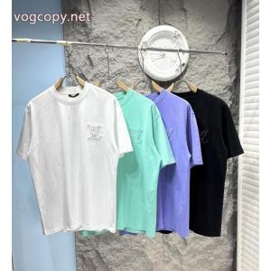 LOUIS VUITTON半袖Tシャツコピー ブランド 通販 安心目を惹く作品 プリント 個性的なデザイン