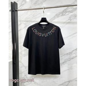 ブランド レプリカ新作限定争奪戦 人気沸騰アイテム 品質保証お買い得半袖TシャツLOUIS VUITTON