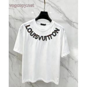 ブランド レプリカ新作限定争奪戦 人気沸騰アイテム 品質保証お買い得半袖TシャツLOUIS VUITTON