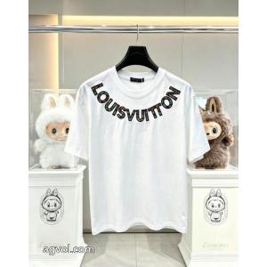 話題沸騰 タイムセール開催中！ 高品質素材ブランド コピー 販売半袖TシャツLOUIS VUITTON