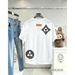 話題沸騰 タイムセール開催中！ 高品質素材ブランド コピー 販売半袖TシャツLOUIS VUITTON
