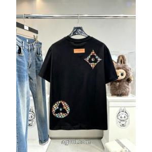 話題沸騰 タイムセール開催中！ 高品質素材ブランド コピー 販売半袖TシャツLOUIS VUITTON