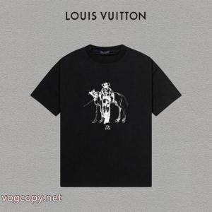 話題人気商品 大人カジュアル シンプルに着こなしたいLOUIS VUITTON偽 ブランド 販売半袖Tシャツ
