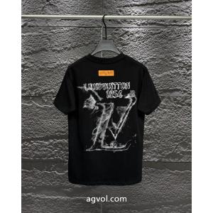 LOUIS VUITTONブランド コピー 優良流行の最前線 高級感の漂う逸品 店舗完売品半袖Tシャツ