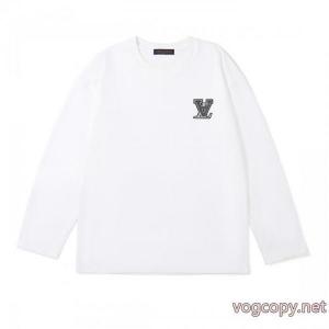 長袖TシャツLOUIS VUITTONブランド コピー 通販格好良いアイテム 完売間近 上質  