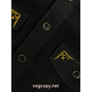 LV LOUIS VUITTON FW 25早秋メンズシリーズ、ピュアカラーVネックシングルブレスト長袖ニット、メンズブラック
