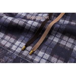 LOUIS VUITTON 25 SSチェックグラデーション長袖パーカーゆったりタイプ