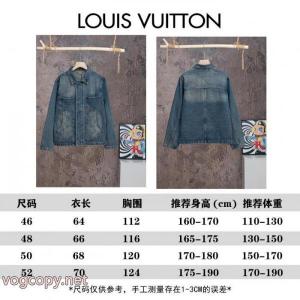 LOUIS VUITTON LOGOアルファベットエンボスカジュアルワーク長袖デニムコート男女同型