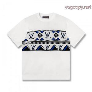 雑誌掲載のアイテム 上品上質 センスがいい半袖Tシャツブランド コピー 品LOUIS VUITTON