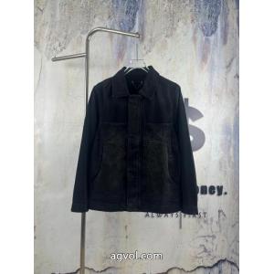 Louis Vuittonルイ・ヴィトンMonogramエンボス古いデニムコート